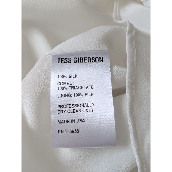 Tess Giberson Palm Tree Silk Dress Sz 6 - Picture 6 of 8